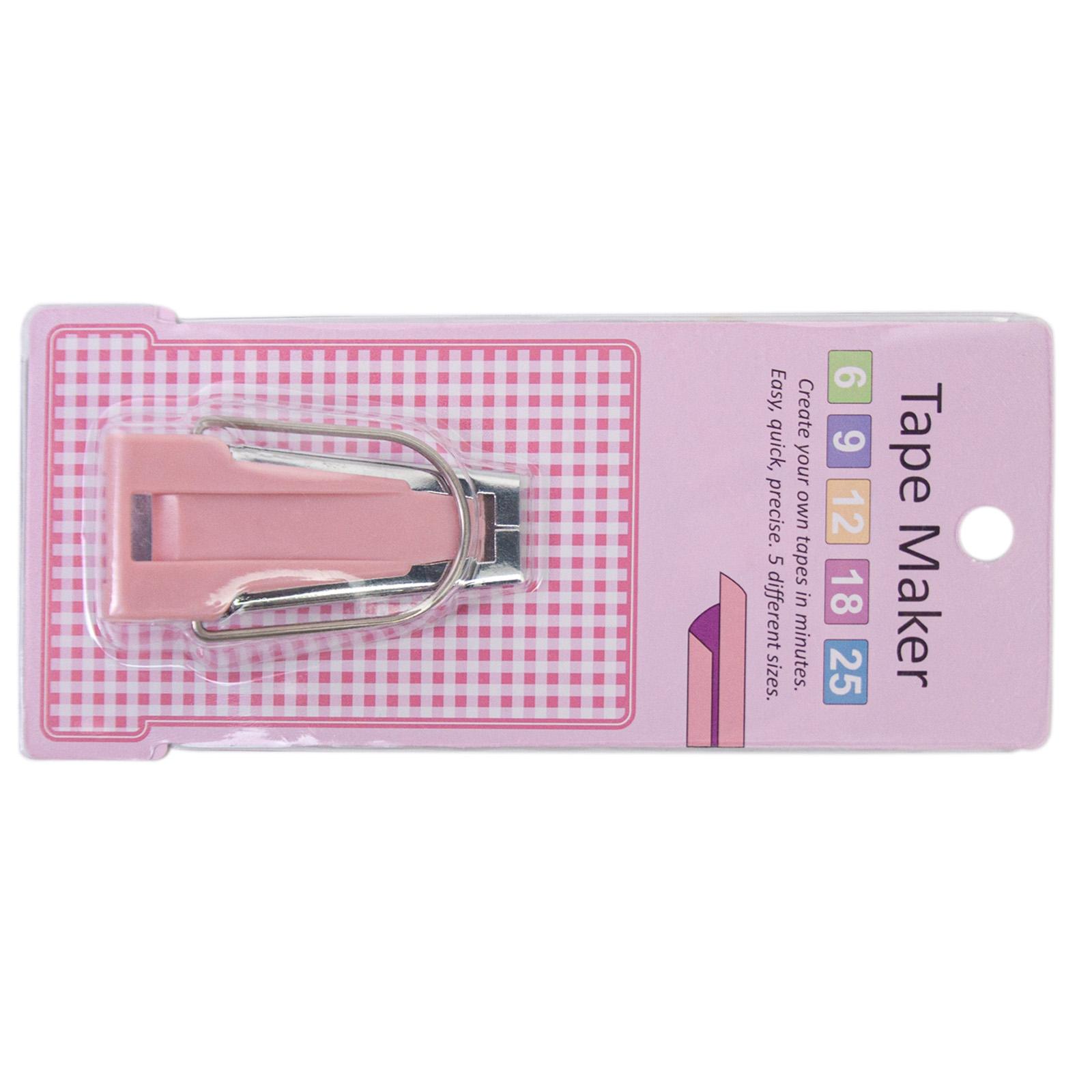 

Bias Tape Maker 5 Size 6/9/12/18/25mm Fabric Sewing Quilting Bias Binding Maker Quilting Tool for Fabric Sewing розовый
