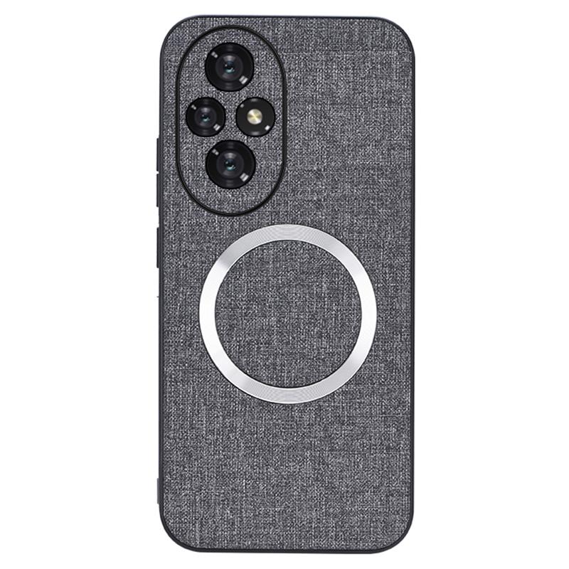 For Honor 200 5G Magnetic Case TPU+Cloth Phone Cover Smooth Touch
