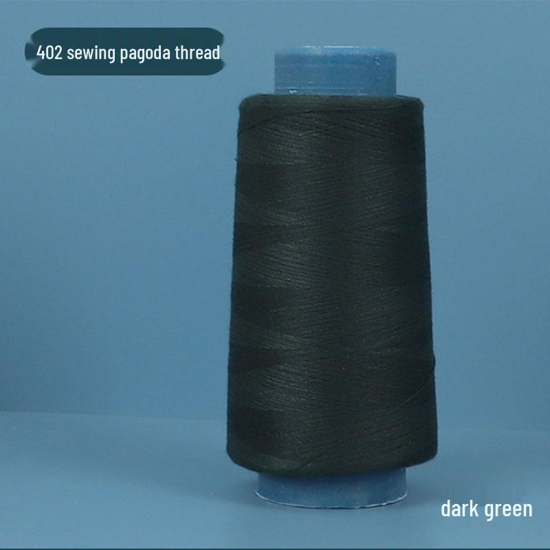 402 Polyester Thread: Black & White Sewing Thread for Hand Needlework and Household Sewing Machines
