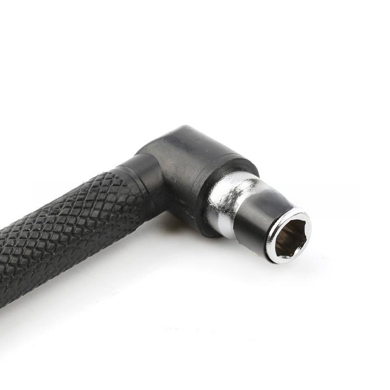 L-Type 1/4 Hexagonal 90-Degree Double-Headed Screwdriver Bit with Black Handle and 6.35 Wrench Tool