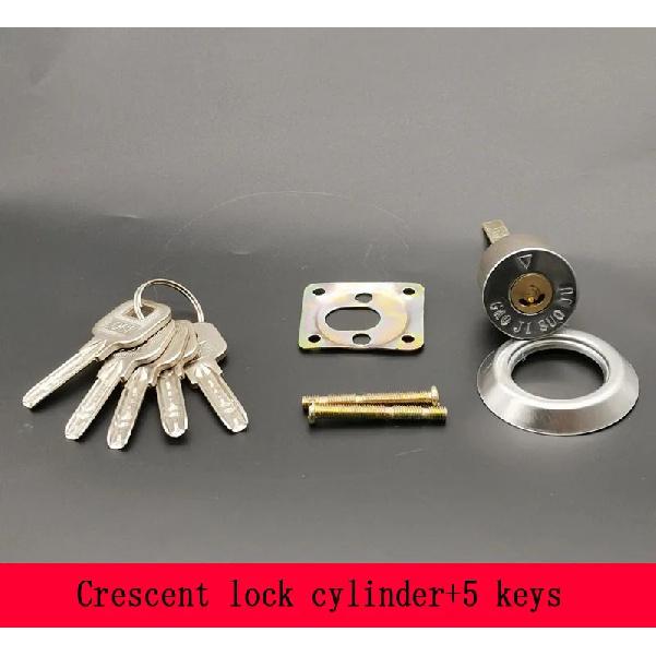 Burglar Proof Door Lock Core Bedroom Old-fashioned Exterior Door Lock Iron Door Lock Household Pure Copper Lock Core Universal Zinc alloy-5 keys