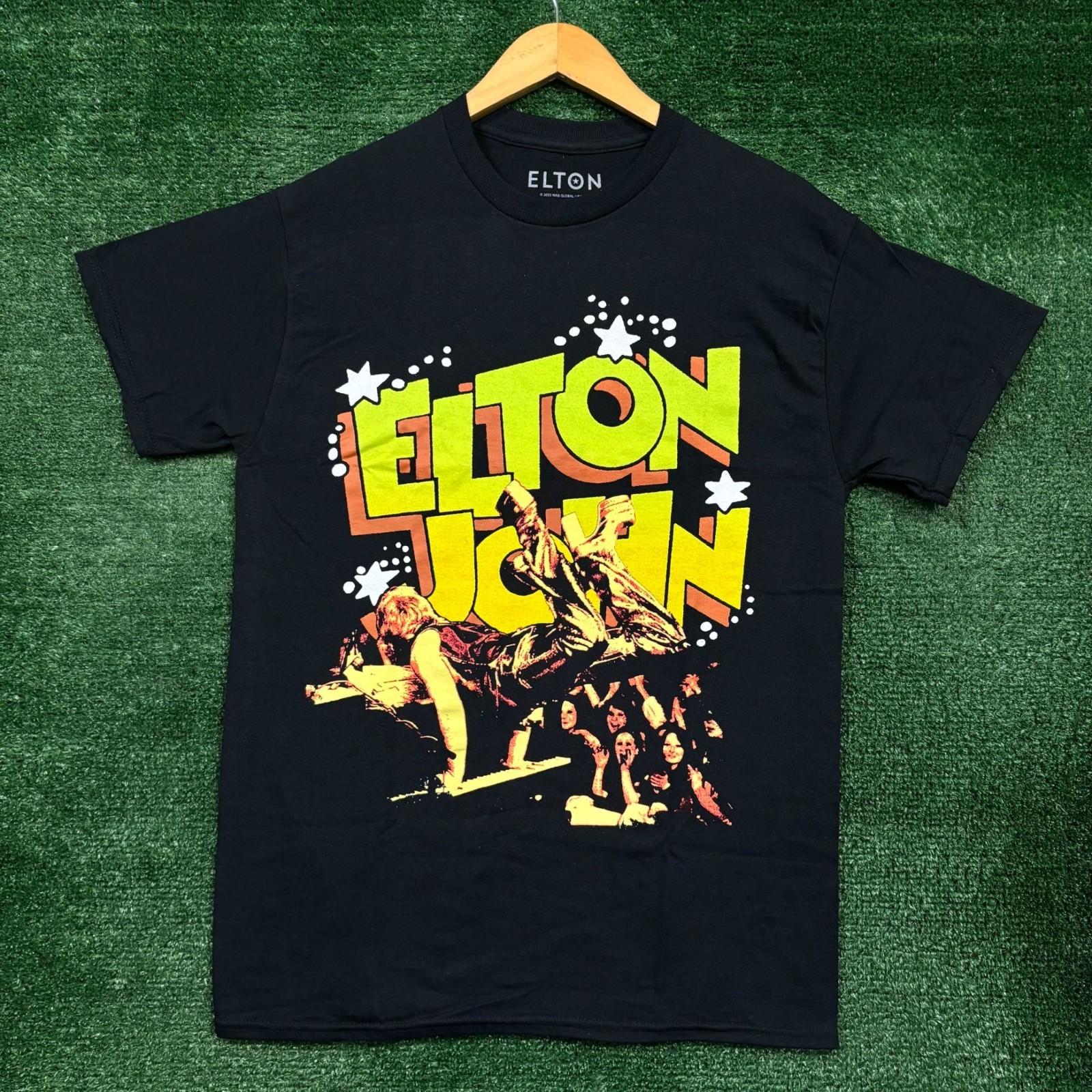 Elton John Rocket Man Live Rock Size Medium Unisex T-Shirt S
