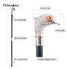 White Bird Head Red Eye Animal Fashion Walking Stick Decorative Cospaly Vintage Party Fashionable Walking Cane Crosier 93cm