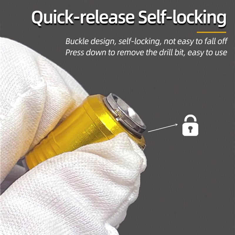 Portable Screwdriver Bit Holder Double Head Extension Rod Quick Release 1/4" Hex Screw Adapter Socket Electric Drill Power Tool