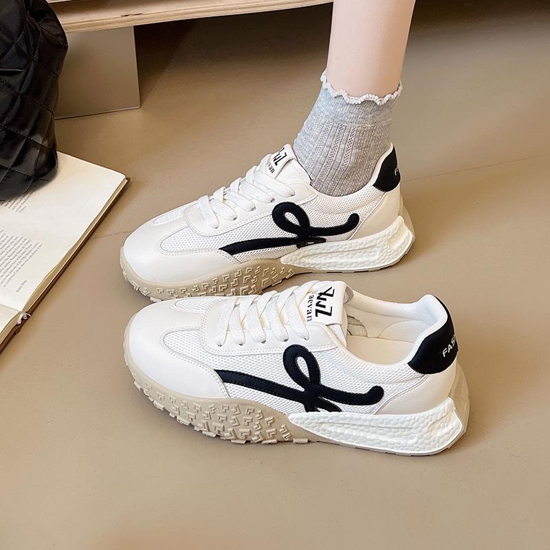 

Autumn new mesh sweet and comfortable non-slip breathable comfortable casual sports shoes 40 чёрный