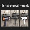 Bathroom Shelf Makeup Storage Organizer Carbon Steel Hair Dryer Holder Bathroom Accessories Wall Shelf with Cup Hook