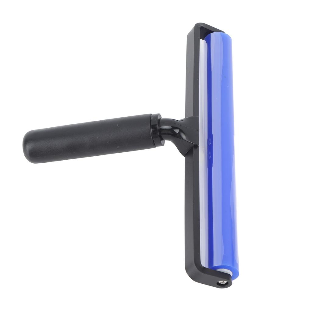 Statischer Rollenstaubentfernungsroller Superklebrige Blaue Silikon Weiche Statische Wirkungsreinigerrolle mit Schwarzem Griff