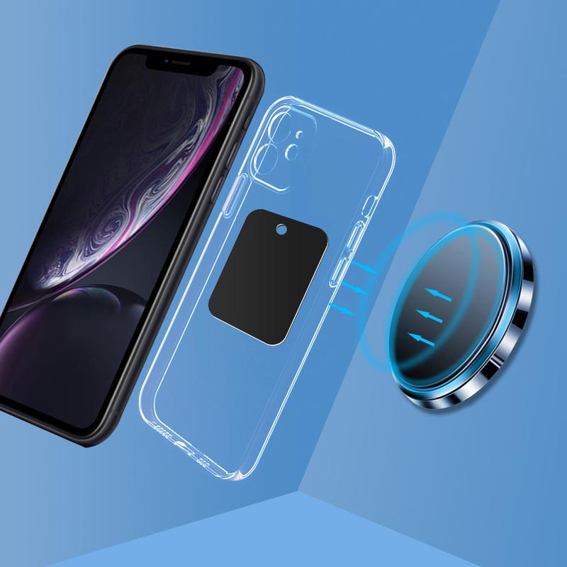 1-5PCS Magnetic Metal Plate For Car Phone Holder Universal Iron Sheet Disk Sticker Mount Mobile Phone Magnet Stand For IPhone