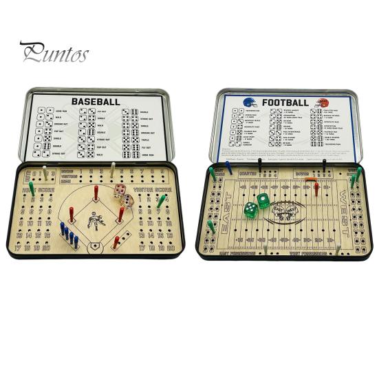 1 Set Reisebrettspiel Baseball Fußball Holzbrettspielzeug 2 Spieler Kinder Erwachsene Interaktives Schreibtischspielzeug Kinder Familienabend Partyspiel Essentials