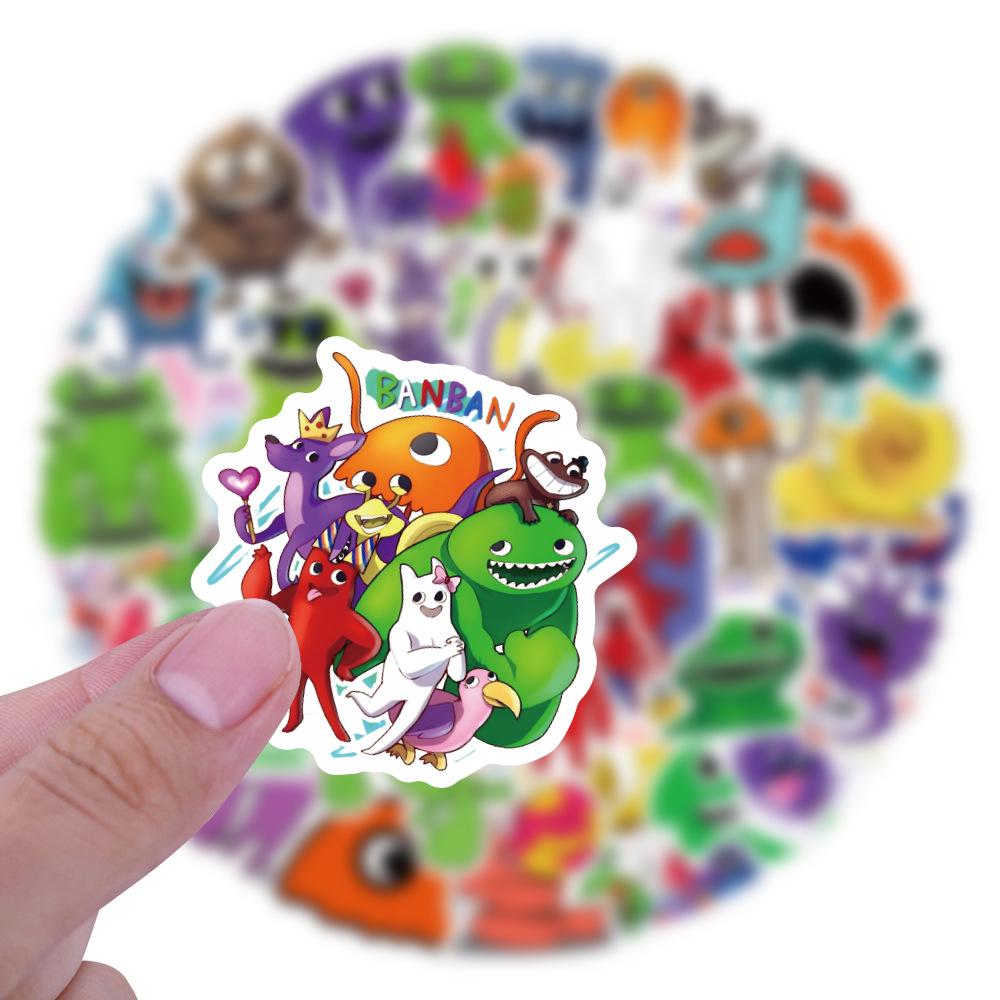 60 Banban's Garden Cartoon Graffiti Stickers: Waterproof for Car, Luggage, Cup, Skateboard