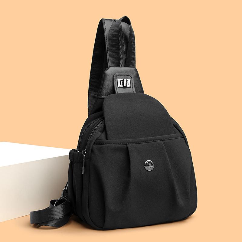 Multifunkční náprsní taška Dámský lehký batoh Cestovní taška přes rameno