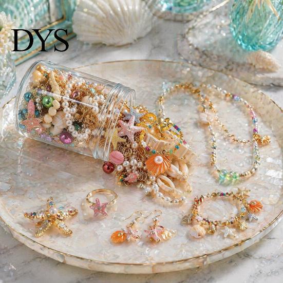Coastal Jewelry Set Mystery Jar for Women, Random Mixed with Necklace Unique Alloy Accessories Earrings Ring Bracelet Brooch, Gift Family Friends Her
