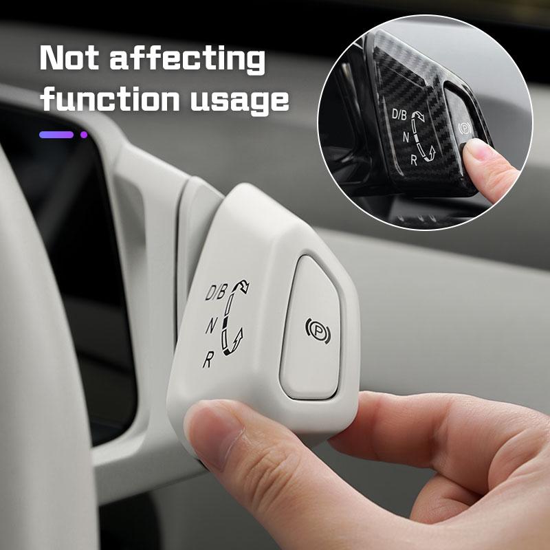 Car Gear Knob Decorative Panel Frame and P Button Cover Trim Interior for VW Volkswagen ID.3/ID.4 I/ID.6