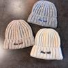 New York Lettering Knitted Hat With Windproof Warmth For Casual Gift Fashion
