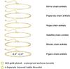 Waterproof Ankle Bracelets for Women Girls, 14K Gold Plated STAINLESS STEE/Alloy 6PCS Anklets Set Dainty Summer Beach Jewelry