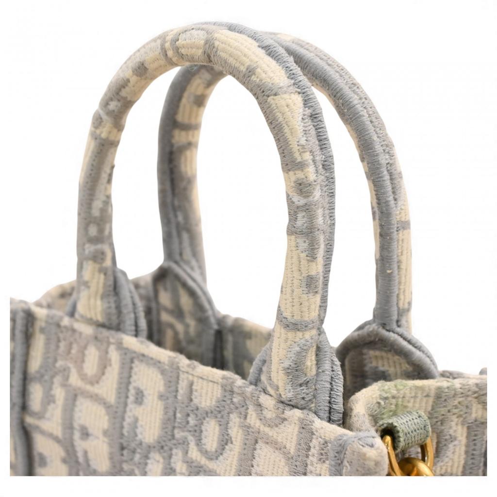 Auth DIOR Oblique Book Tote Mini Phone Bag 2WAY Shoulder Bag di79100ku Used