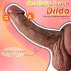 Realistické dvouvrstvé silikonové dildo, silné a měkké, stimulace bodu G, bezdrátové, není potřeba baterie, sexuální hračka pro dospělé pro muže a ženy