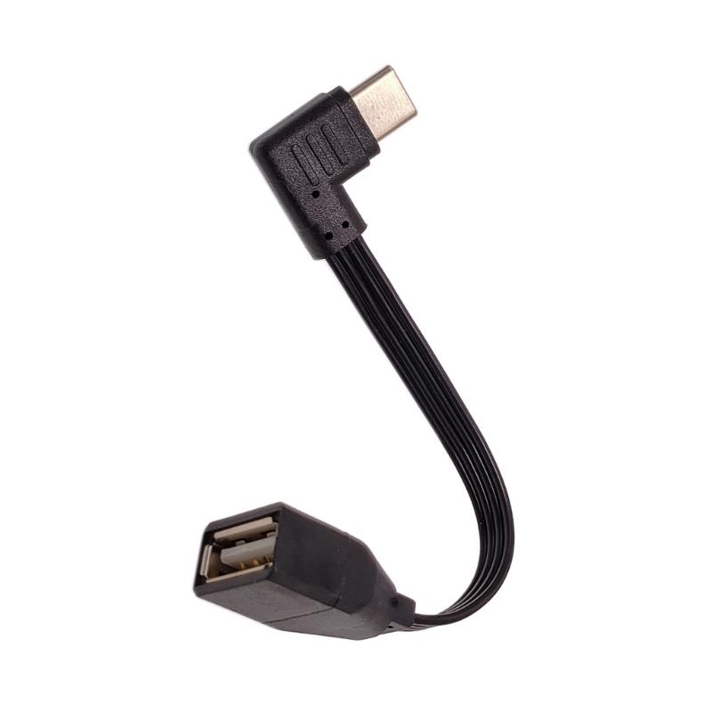 Flat Silicone OTG Data Cable Type C To USB 2.0 Adapter Cord For Connecting U Disk Card Reader Mouse Keyboards