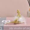 Ballerina Statue Resin Collection Statuette Ballet Dancer Sculpture Ballet Girl Figurine For Entrance Bookshelf Home Decor