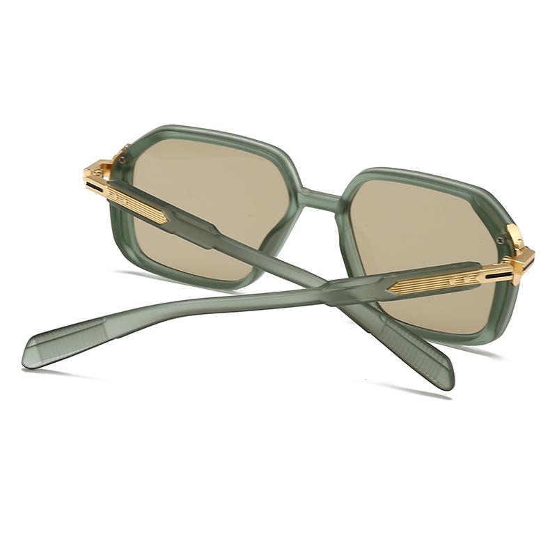 6088European And American Male Aviator Glasses Retro Sunglasses Square Frame Sunglasses  Spot Metal Leg Decoration