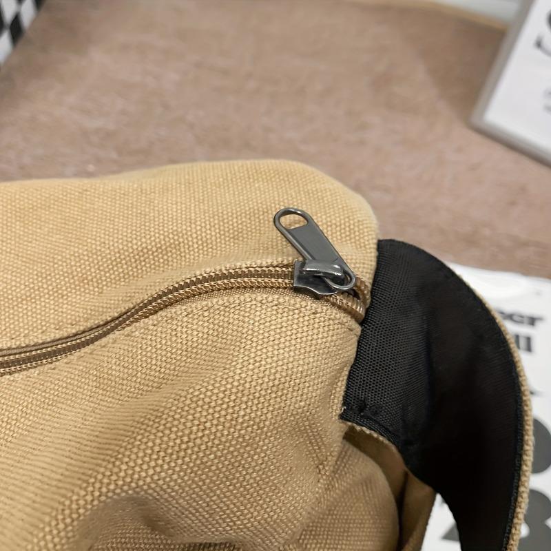 4-Color Large Capacity Canvas Crossbody Hobo Bag - Durable, Adjustable, Trendy Sling