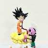 11cm Anime Dragon Ball Figure Son Goku Chichi Scene Anime Model Toy Doll Desktop Ornaments Action Figure Pvc