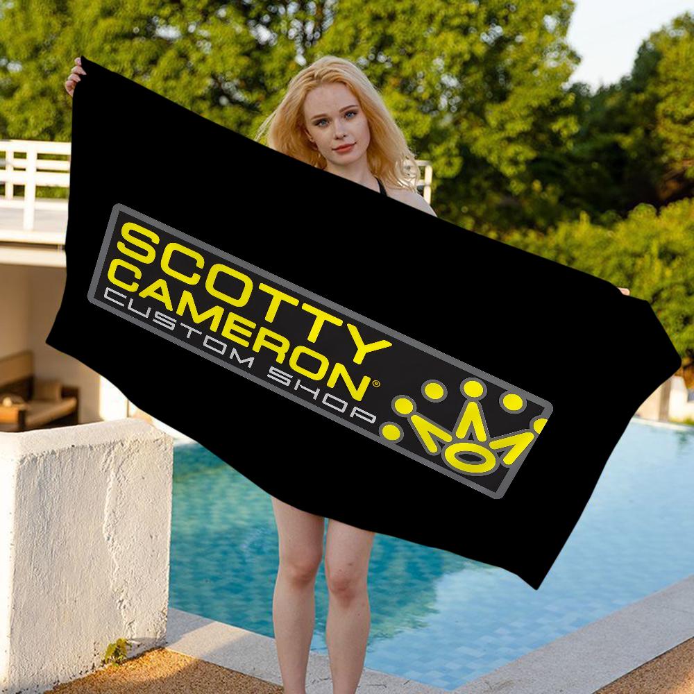 S-Scotty C-Cameron Sign Kitchen Beach Towel Cartoon Cute Summer Kids Large Bath Pool Beach Towel Absorbent For Swimming Travel
