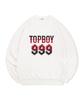 TOPBOY [Non-Fleece Or Fleece-Lined] 999 Dot Number Print Sweatshirt (Type B)