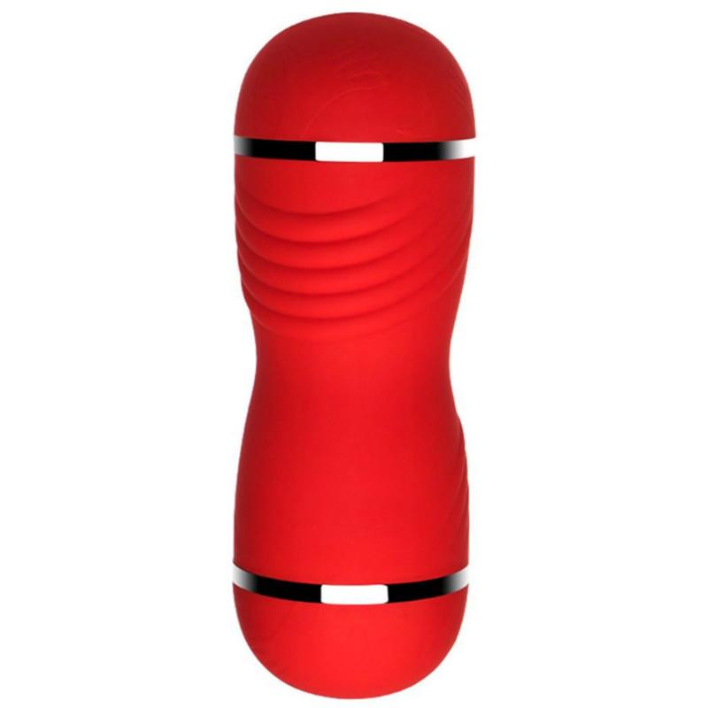 Belt Double Hole Pussy Male Masturbator Oral Vaginal Vibrator Sex Cup Real Sex Toy