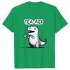 Unisexs Womens TeaRex Dinosaur Printed TShirt Soft Breathable Round Neck Short Sleeve Tee Unisex Fun Quirky Style