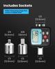 Professional Digital Torque Wrench 1/4'' 3/8'' 1/2 '' Electronic Torque Wrench Torque Adapter Bike Car Repair Hand Tools Set