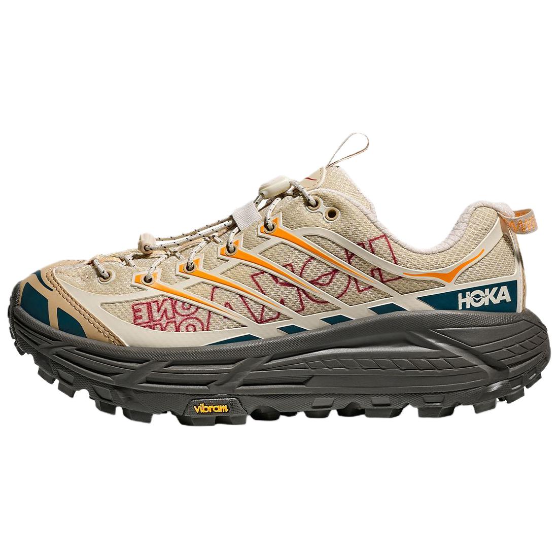 

HOKA ONE ONE Mafate Three 2 Trail Running Shoes Unisex Beige Orange 1175490-CRMK 46