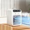 Mini Air Conditioner Desk Fan Quiet Water Cooler 500Ml Led