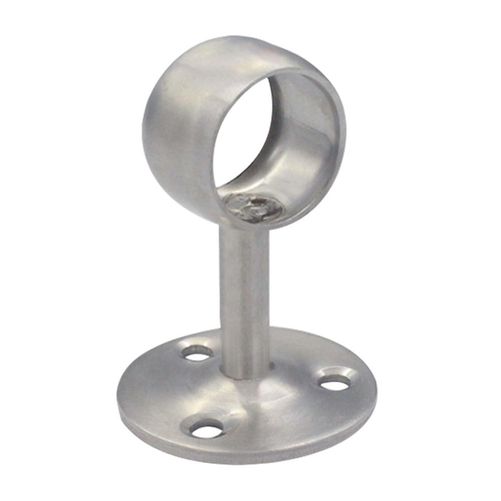 Stainless Steel 6pcs 25mm 1 Inch Flange Seat Bracket Heavy Duty Curtain Holder Multi Mount Closet Ceiling Shower