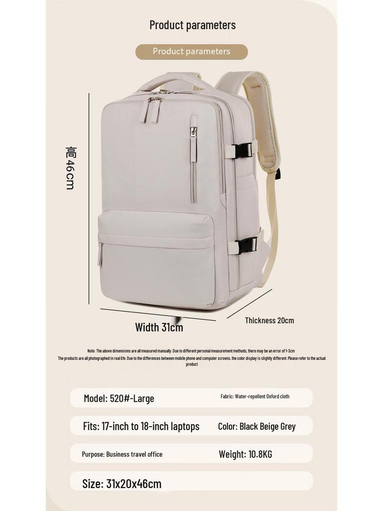 Business-Laptop-Rucksack mit großer Kapazität, Schuhfach, Trocken-/Nass-Trennung, für Outdoor-Reisen & Pendeln