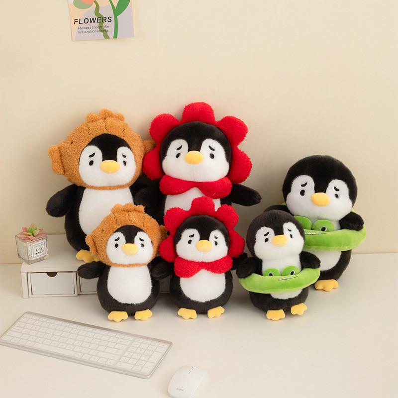 Plush Penguin Hat Toy With Soft Short Plush For Kids Play And Comfort