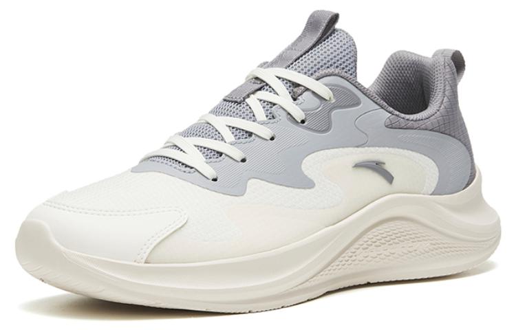 Men's Sneakers Anta Wander Casual Slip Resistant Abrasion Resistant Low Top Sprint Running Shoes Men's White
