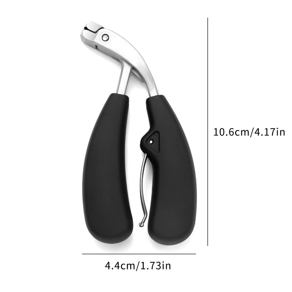 Toenail Clippers Professional Thick & Ingrown Nail Clippers for Men & Seniors Podiatrist Recommended Pedicure Clippers