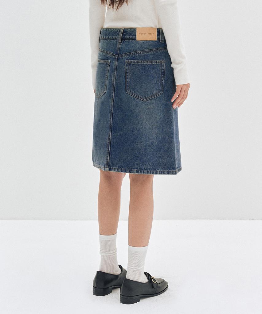 Deketeuumeon Signature Midi Skirt Dcsk002Blue
