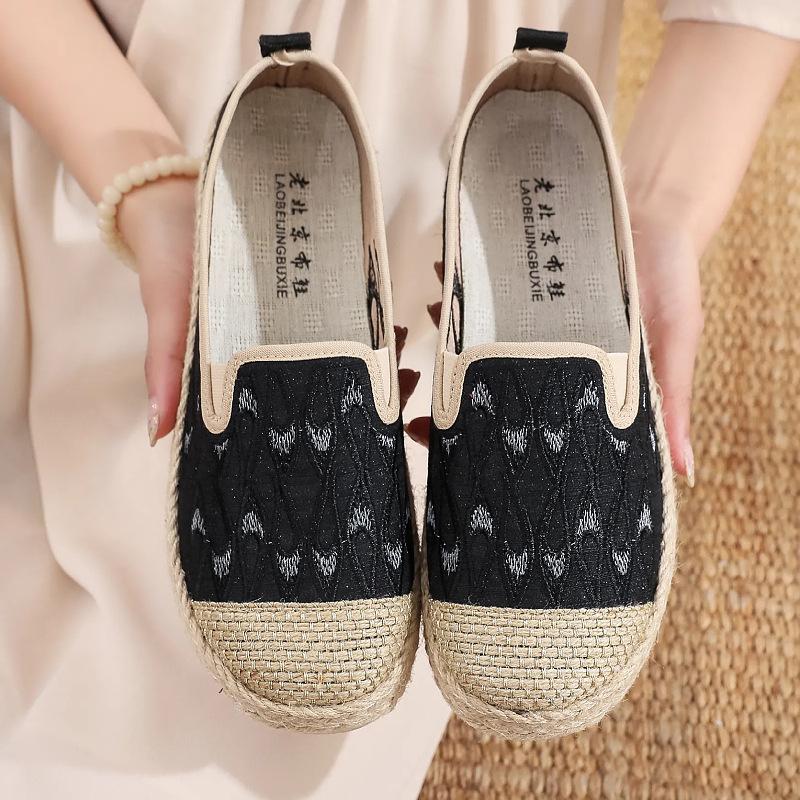 

Туфли рыбака Сяосянфэн для девочки 2025 весна и осень новые в стиле феи дышащие мягкая подошва ленивые на плоской подошве с одним ремешком туфли Doudou 41