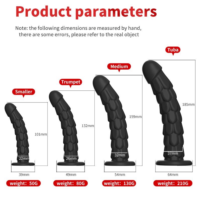 Fish Scale Strong Suction Cup Dildo Butt Plug Prostate Massager Anal Masturbation Sex Toy Dilator For Woman Men Couples Massager