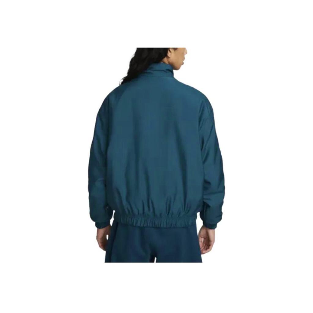 Nike Solo Swoosh Embroidered Logo Stand Collar Jacket Unisex Jackets Blue DN1267-460