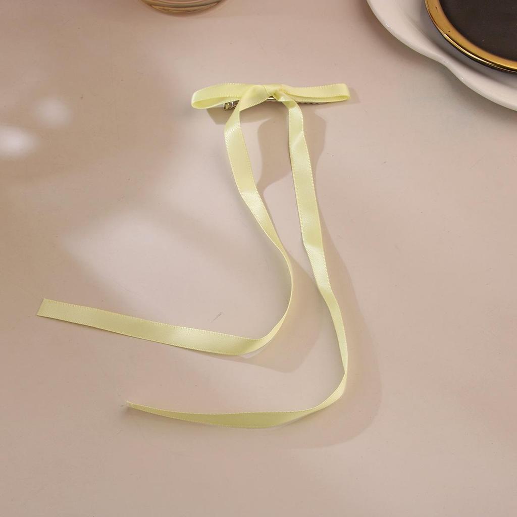 Ballet Style 4cm Bow Duckbill Hair Clip - Sweet Ribbon Hair Accessory