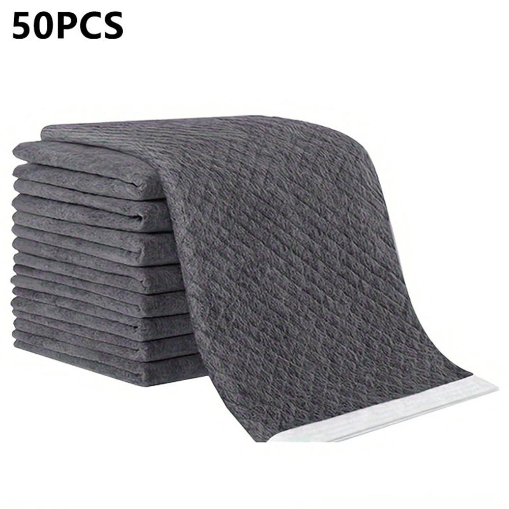 50Pcs Size M Pet Training Pads Bamboo Charcoal Odor Absorbing Disposable Dog Pee Pads, 45 x 60cm