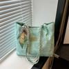 Women Fashionable Tote Bags Casual Versatile Commuting Shoulder Bag Large Capacity Student Class Nylon Handbag