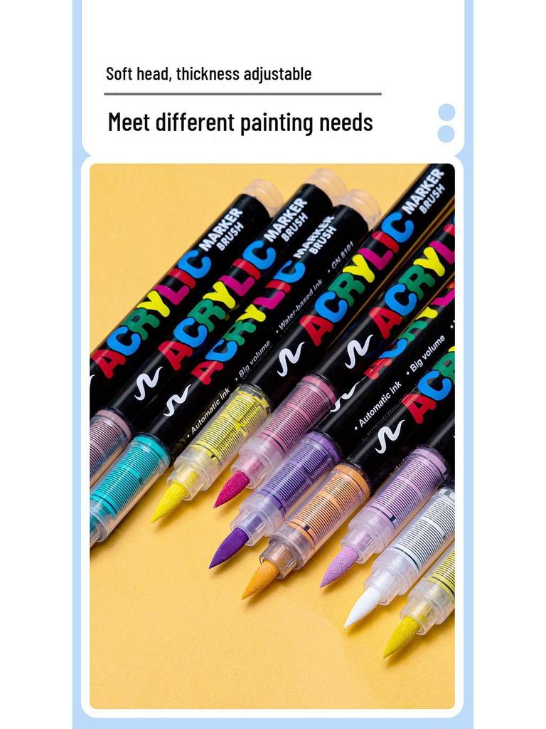 Guangna 8101 Stackable Soft Tip Acrylic Marker Set - 408 Colors for Art & DIY Graffiti