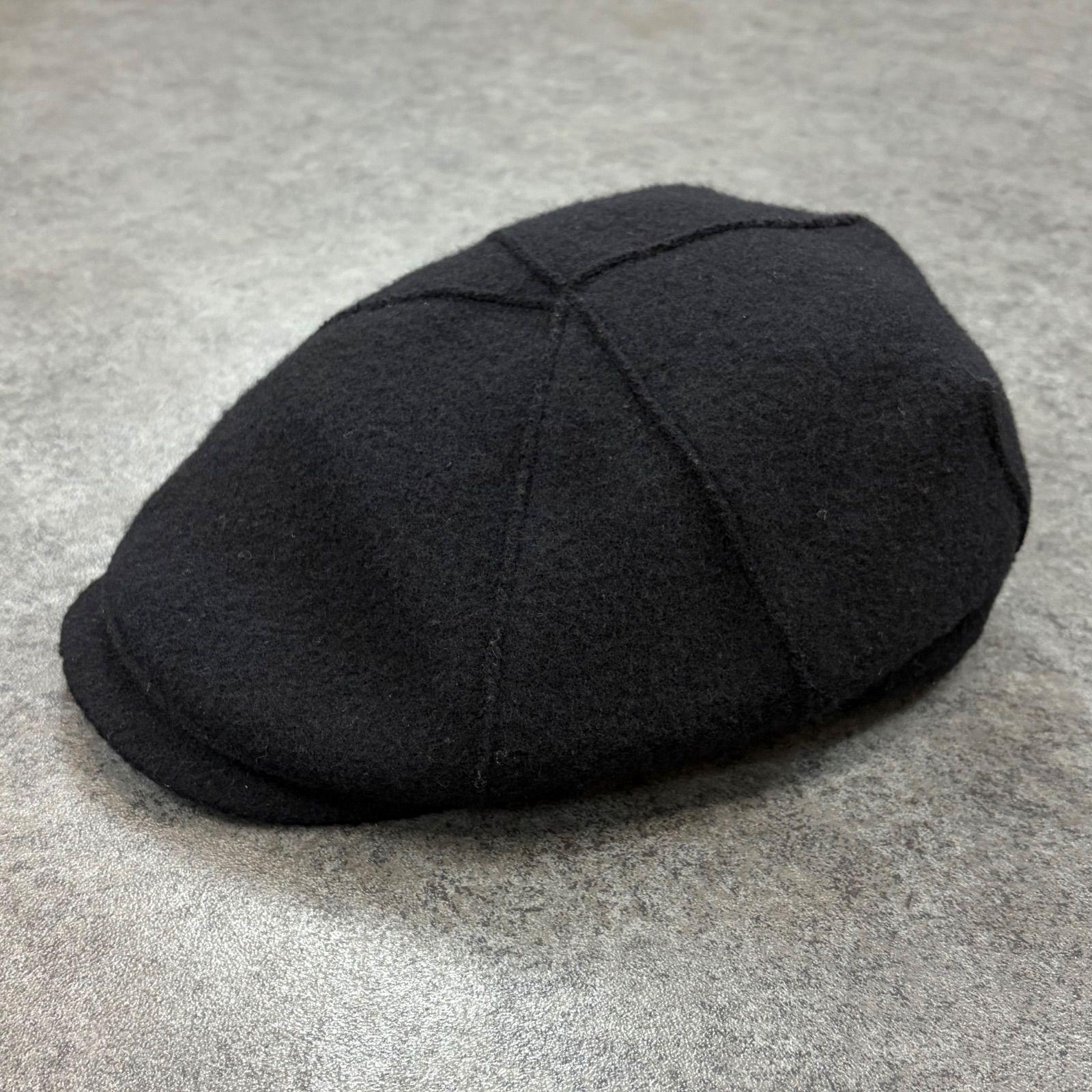 Used Made in Japan CA4LA Kashira Beret Hunting Cap Wool Blend Melton Wool Black Unisex