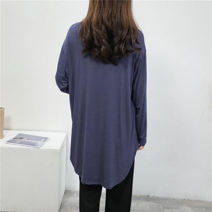 Women's Plus Size Mid-Length Cardigan: Spring/Summer Korean Style Shawl-Coat in Lightweight, Solid Colors