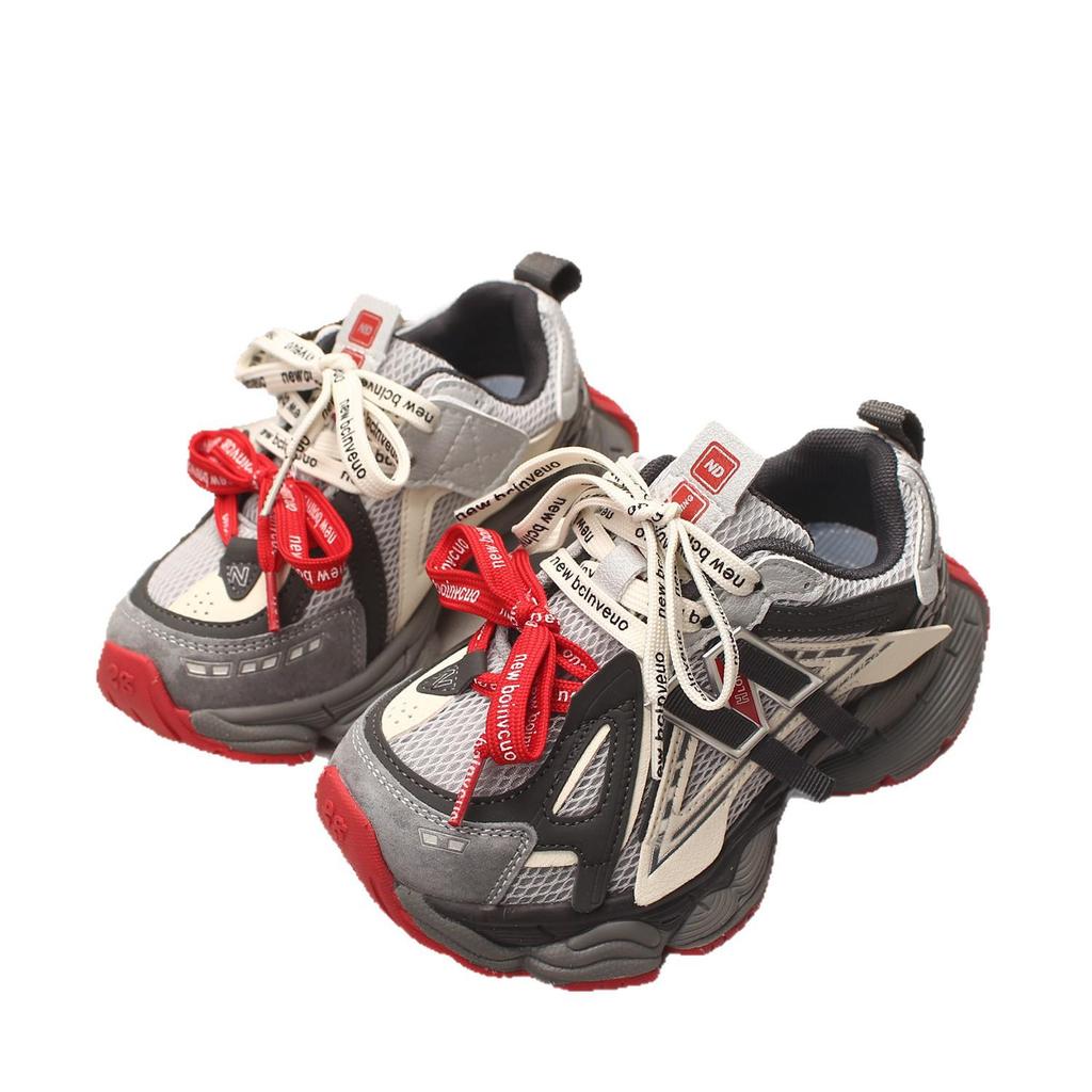 Sneakers da Papà Traspiranti in Rete per Bambini Primavera/Autunno 2026, Sportive Leggere per Ragazzi e Ragazze, Scarpe Casual Medie/Grandi.