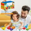 Dinosaur Pairing Toy With Storage Bucket, Double-sided Alphabet/number/pattern Printing, Children's Puzzle Toy